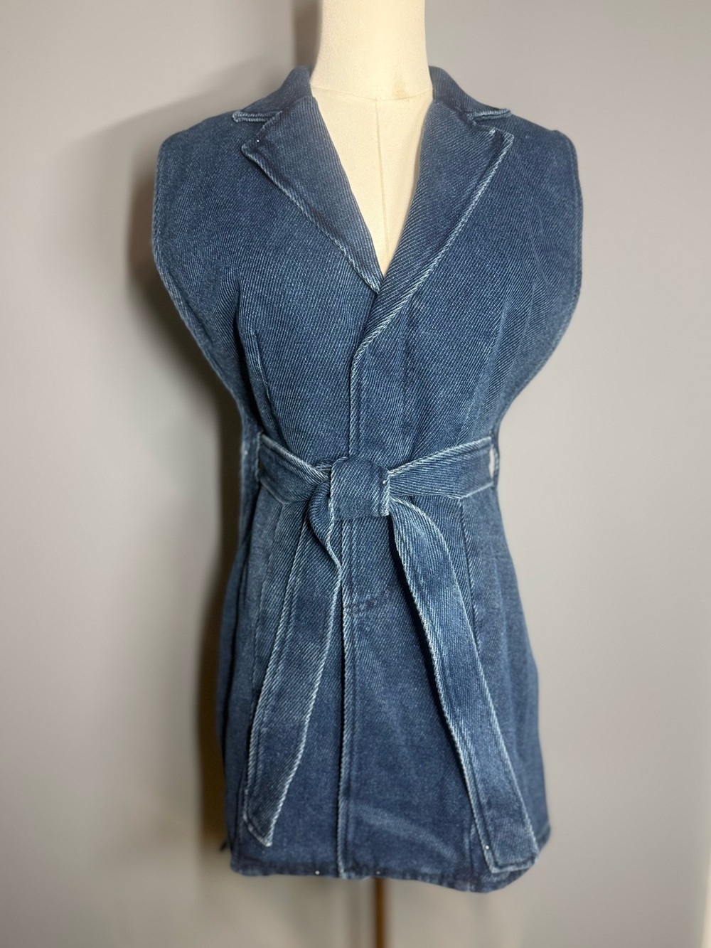NWOT Ag Adriano Goldschmied Denim Vest / Yoke - Small